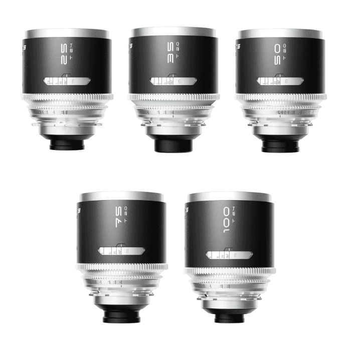 Blazar MANTIS 1.33X Full Frame Anamorphic 25/35/50/75/100mm 5-lens Set
