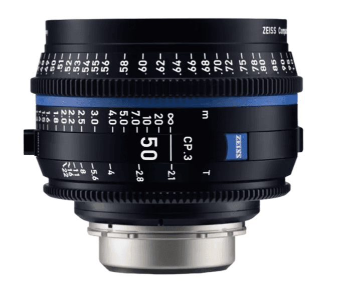 ZEISS CP.3 50/T2.1 E meter lens