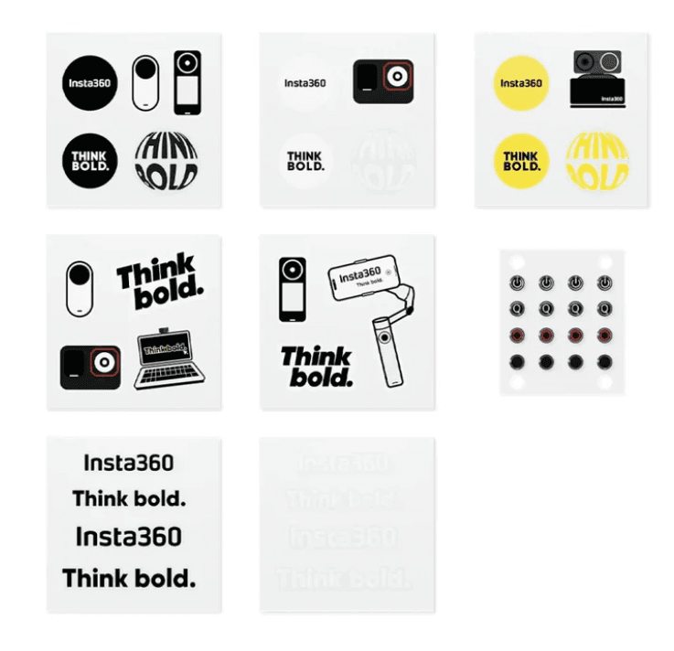 Insta360 Button Sticker Set