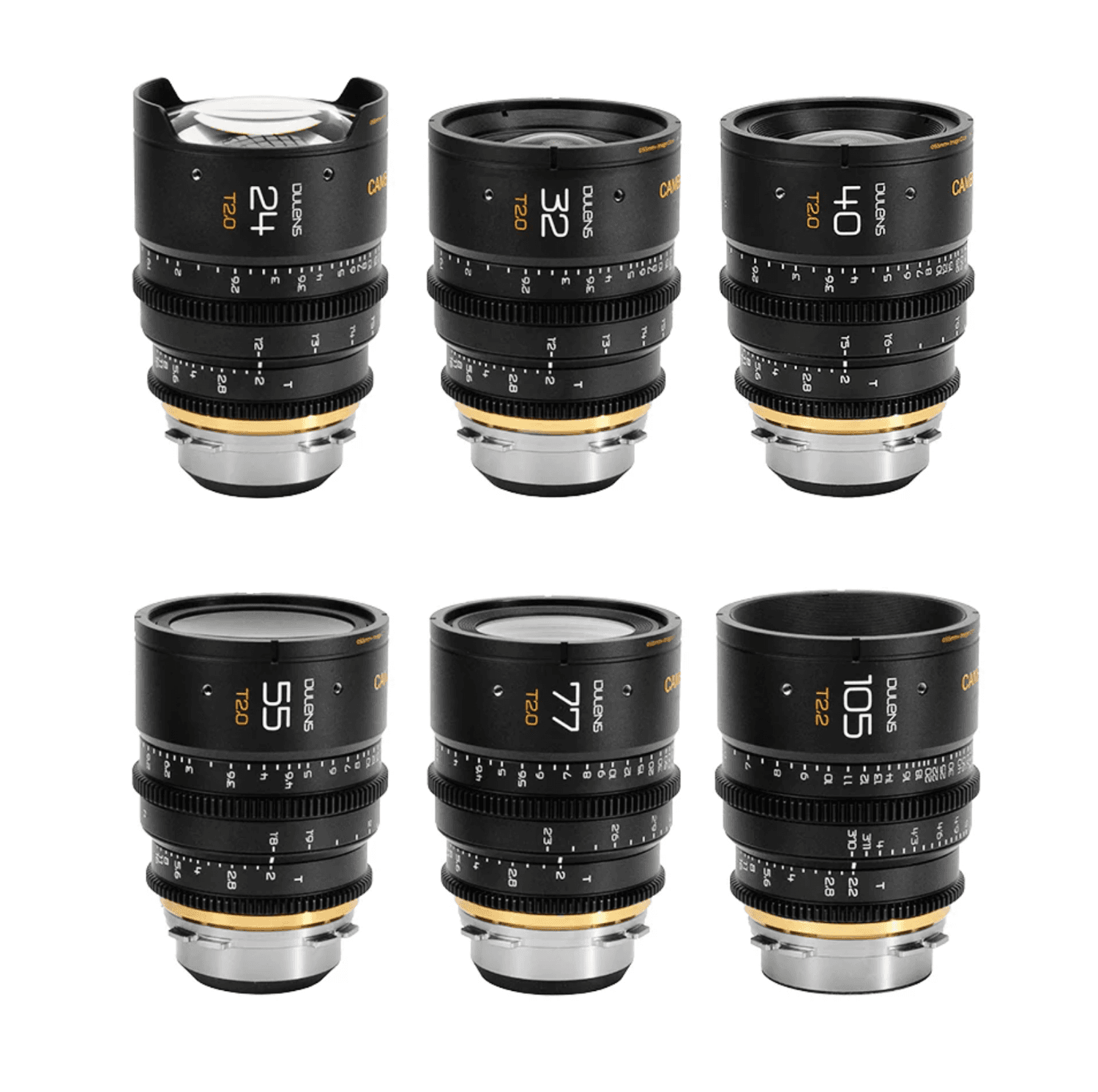 Dulens APO Cambrian Prime 6 Lens Kit PL Mount Black Metric