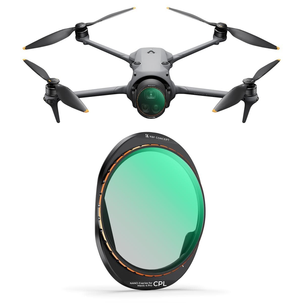 K&F Concept CPL filtr pro dron DJI Mavic 4 Pro, hliníkový rámeček
