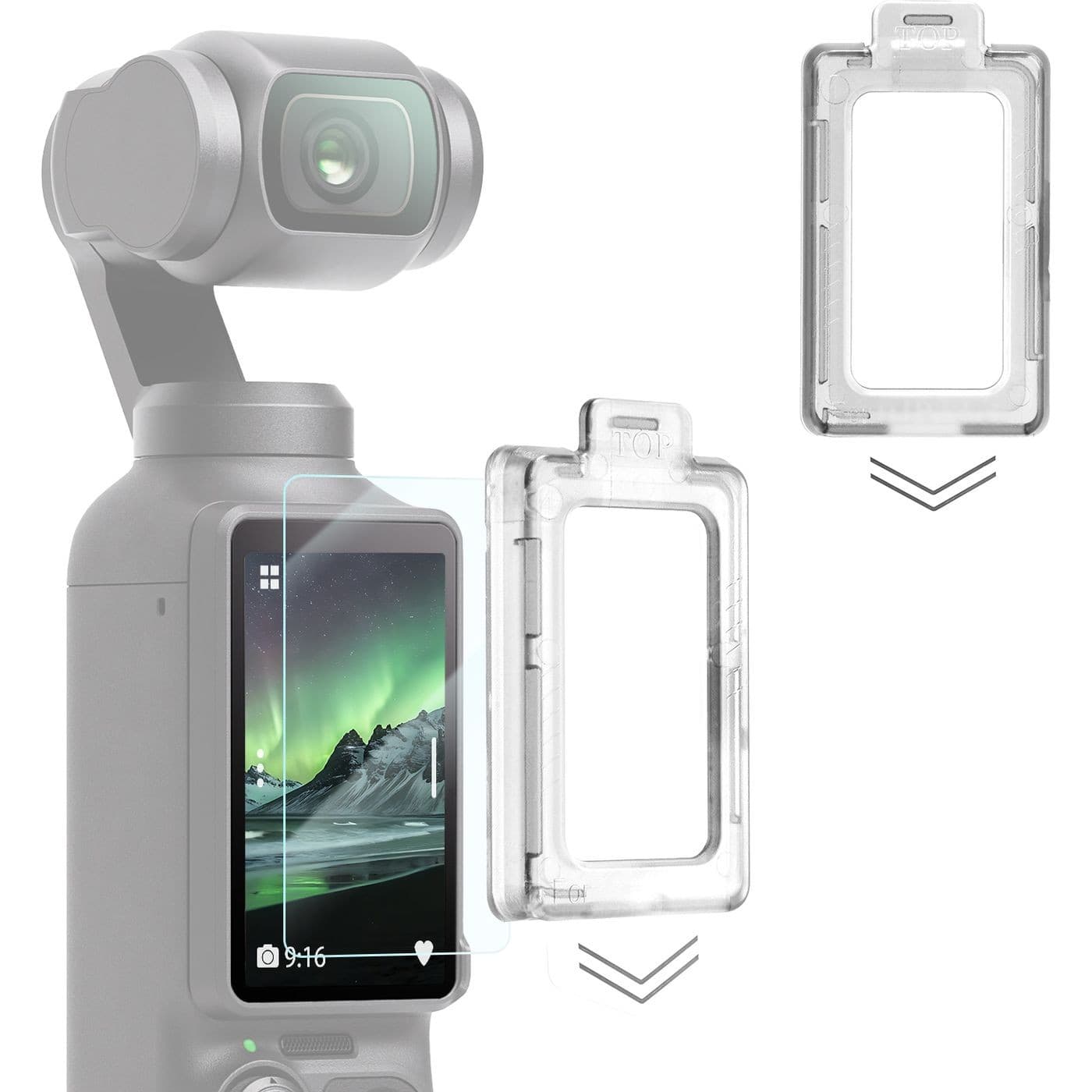 K&F Concept cristal templado AR para DJI Osmo Pocket 3/4, HD transparente, antirrayas KF20.0020