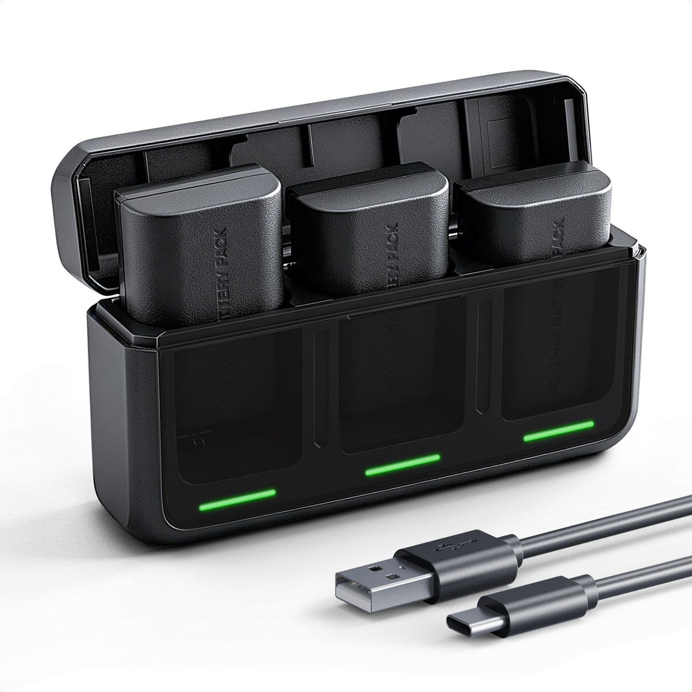 K&F Concept baterie Canon LP-E6NH 2400mAh, 3 ks + nabíječka na 3 sloty