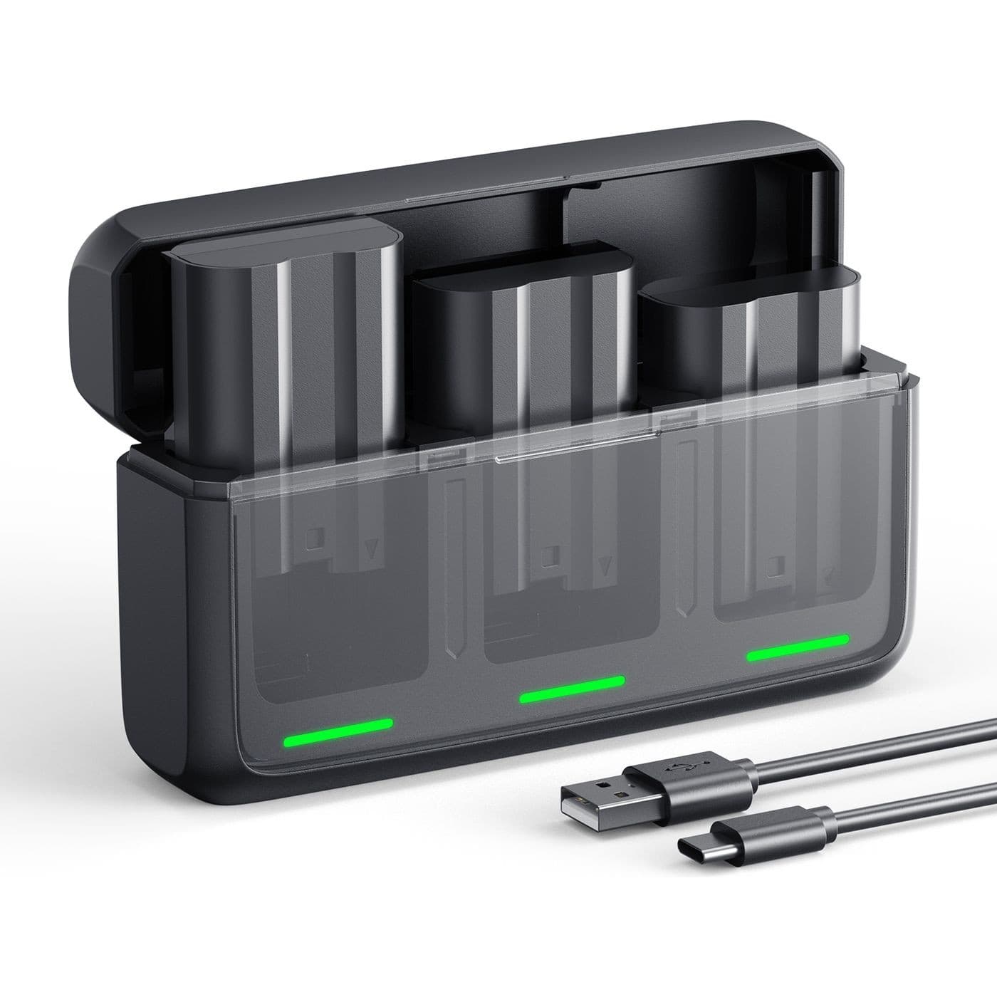 K&F Concept baterie Nikon EN-EL15C 2520mAh, 3 ks + nabíječka na 3 sloty