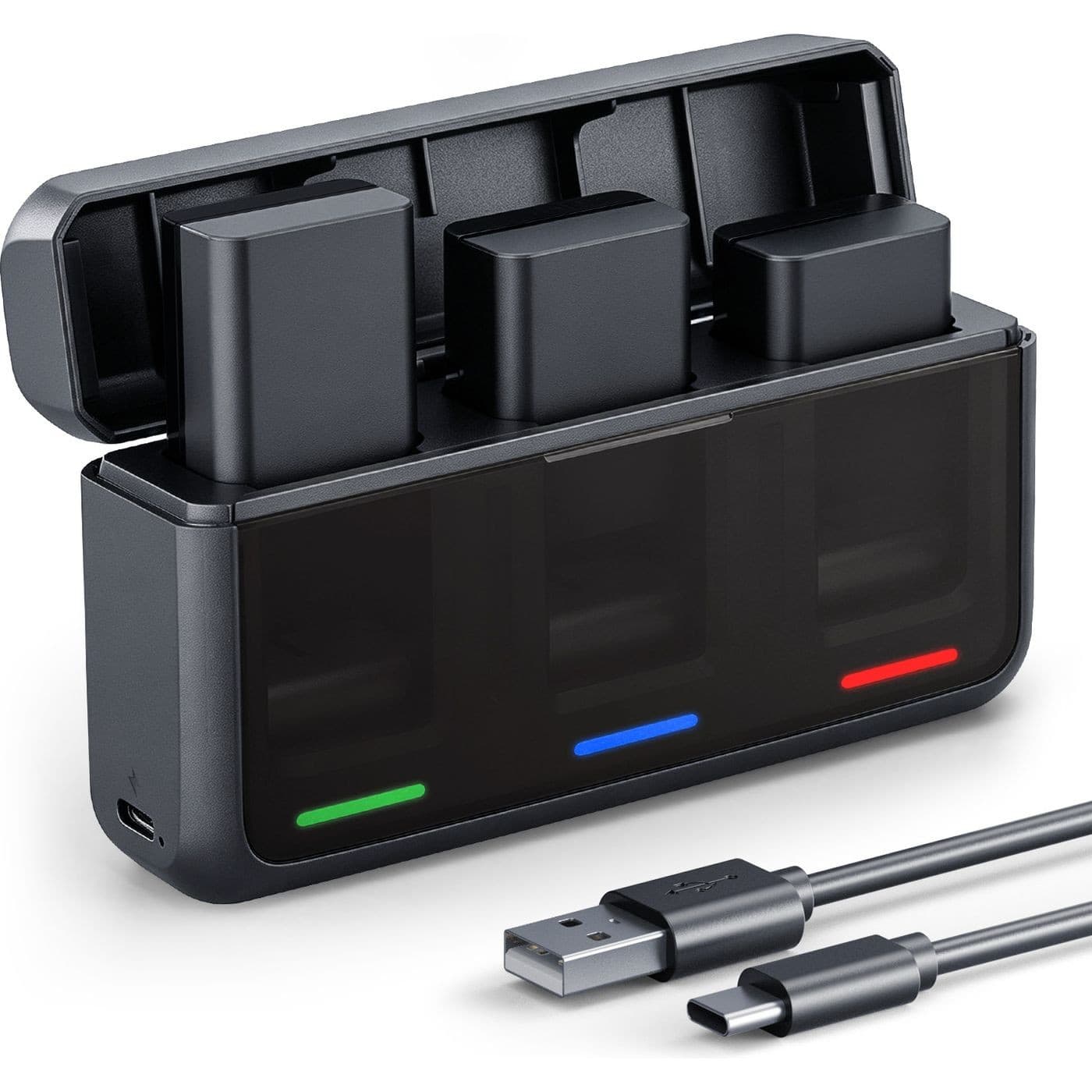 K&F Concept baterie Sony NP-FW50 1100mAh, 3 ks + nabíječka na 3 sloty