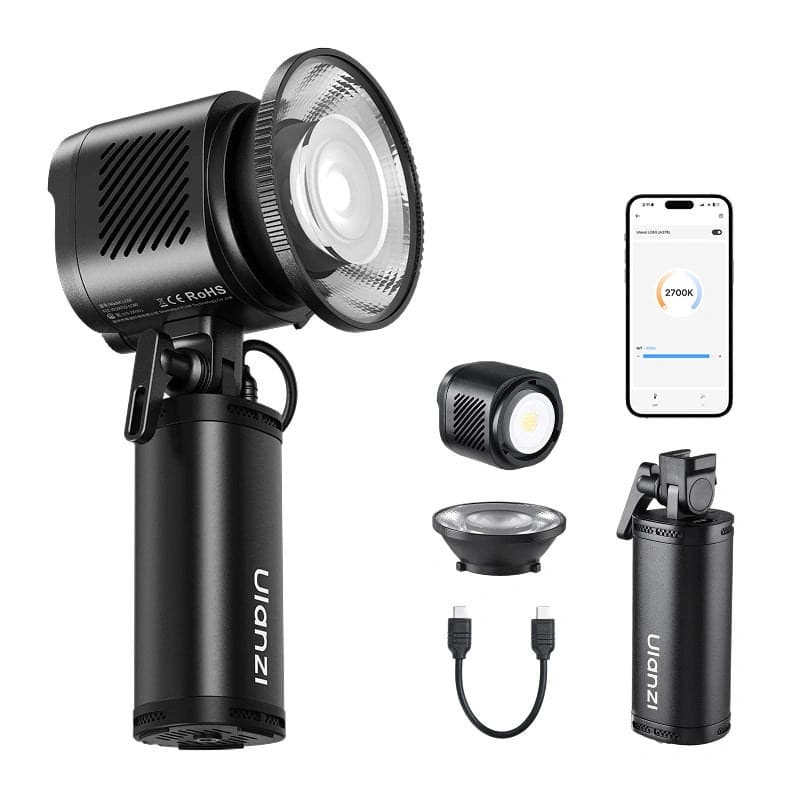 Ulanzi LC60 LightOn luz COB de mano de 65 W con modo flash