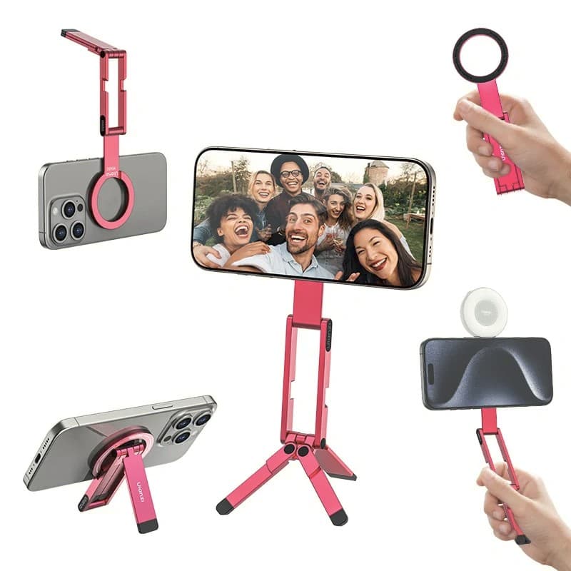 Ulanzi MA60 Foldable Magnetic Phone Tripod(Pink)