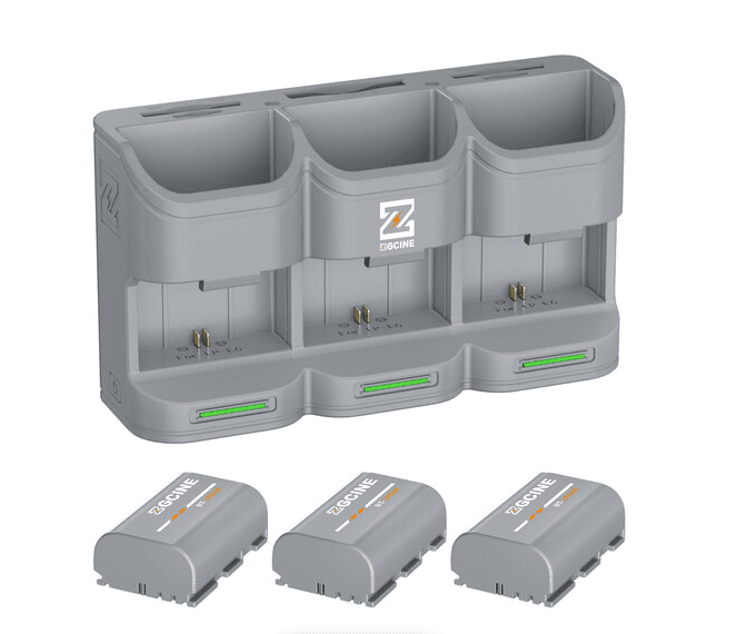 ZGCINE PC3-LPE6P Kit 3 Camera Charging Case