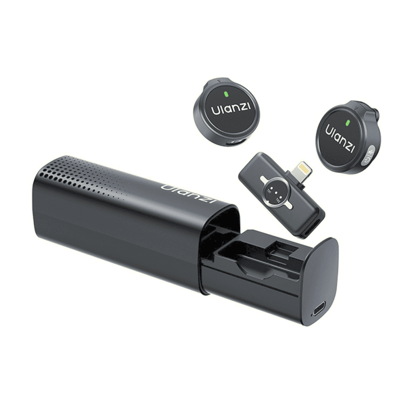 Ulanzi A21 Wireless Microphone(Black-Lightning)