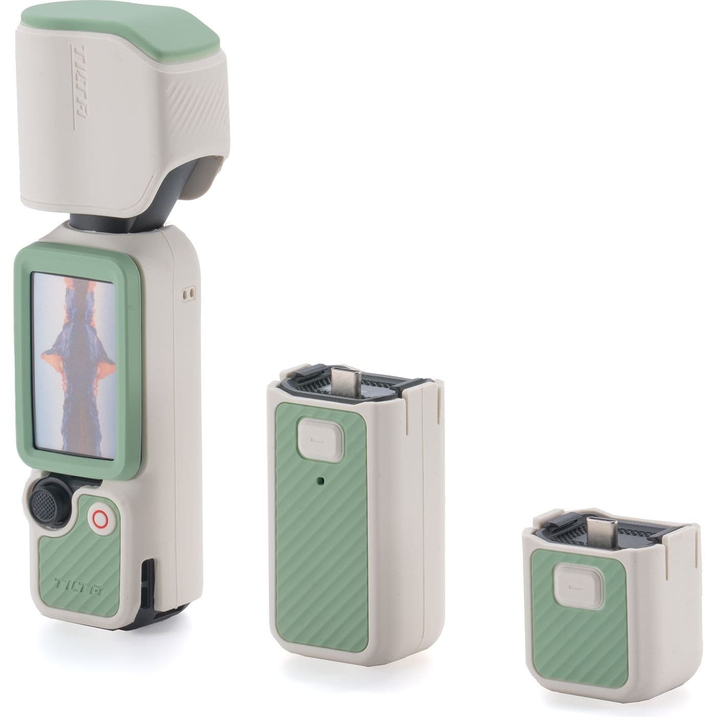 Tilta Silicone Protective Cover for DJI Osmo Pocket 4 Power Kit - Celadon White