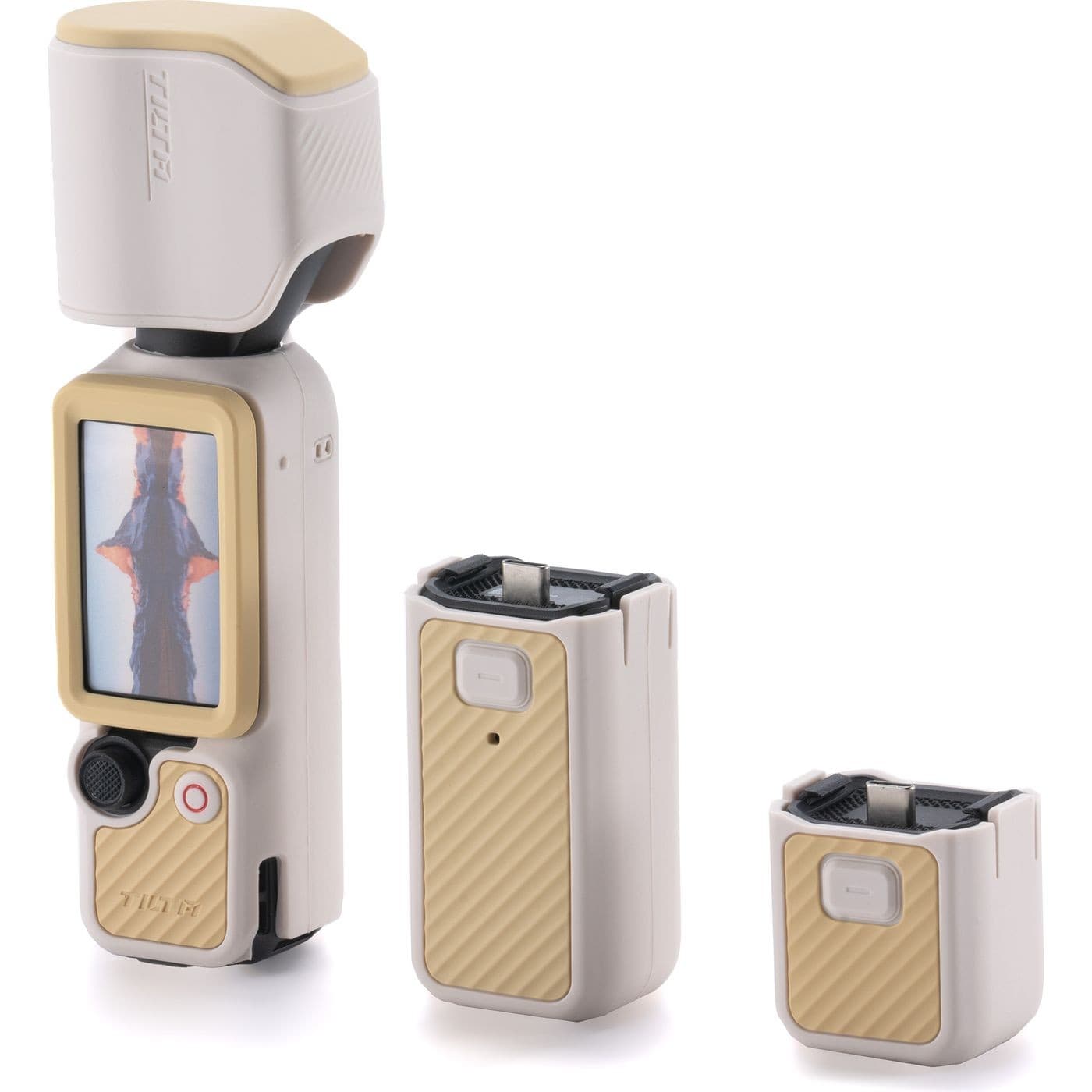 Tilta Silicone Protective Cover for DJI Osmo Pocket 4 Power Kit - Sand Beige