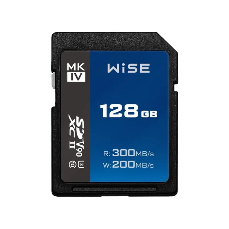Wise 128GB SDXC UHS-II V90 MK-IV Memory Card