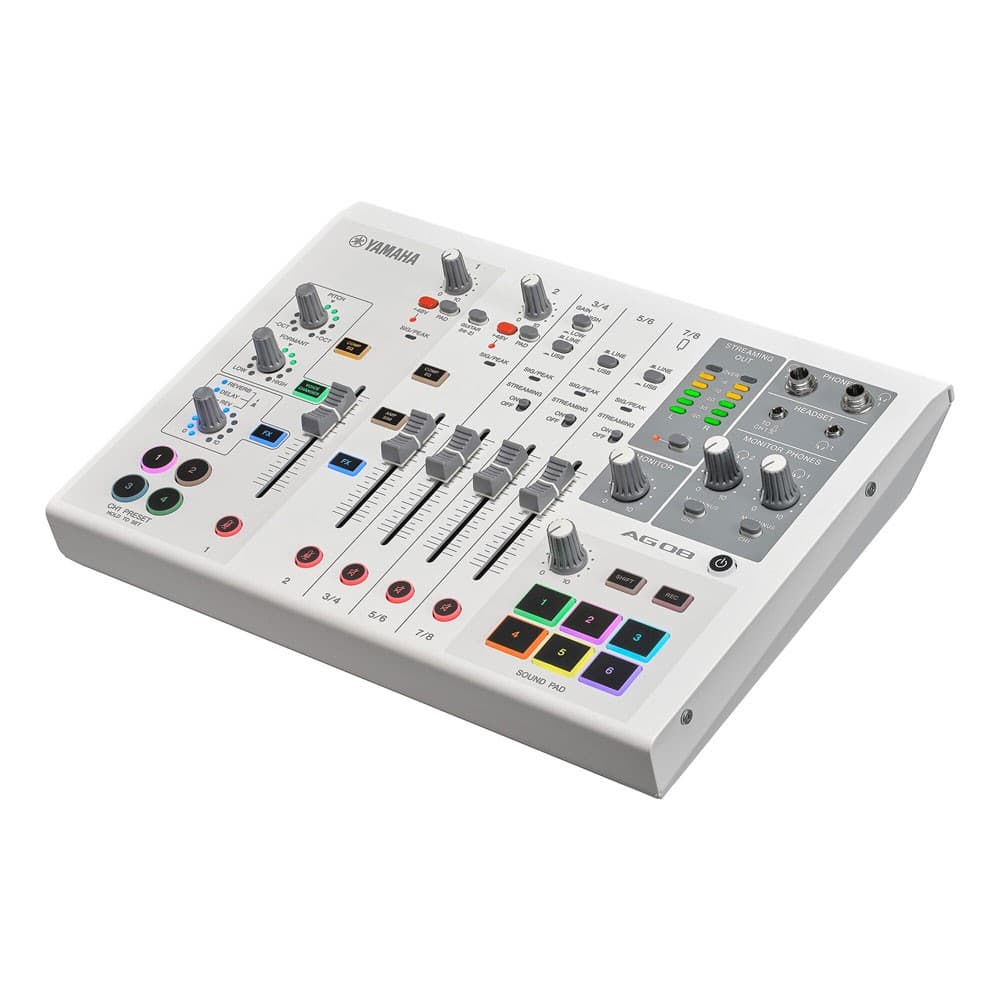 Yamaha AG08 White - desembalado, garantía completa