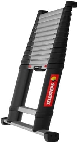 Échelle télescopique 4,1 m de TELESTEPS I Made in Sweden I Prime Line I Échelle de qualité compacte au Design Premium breveté I Montant Triangulaire I