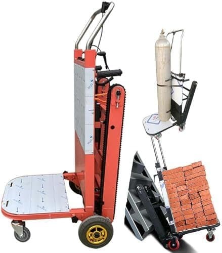 Chariot électrique d'escalier avec moteur sans balais de 500 W, capacité de charge de 300 kg, temps d'utilisation de 2 à 4 heures pour le transport in