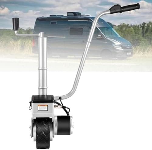 HSSMEUR Remorque de Yacht électrique,Un cric de Roue pour Voitures/fourgonnettes de remorque,cric de remorque avec Roue 12v / 350w
