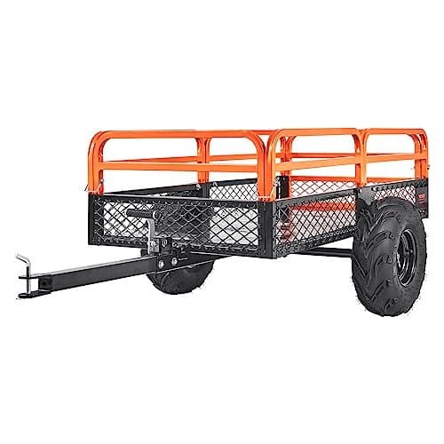 VEVOR Remorque à Benne Basculante Capacité de Charge 680 kg Remorque Utilitaire de Jardin Robuste avec Côtés Amovibles Chariot de Transport à Déversem