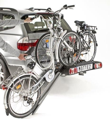 Mottez A028P2 Porte-Vélos 2 Vélos Électrique Rabattable