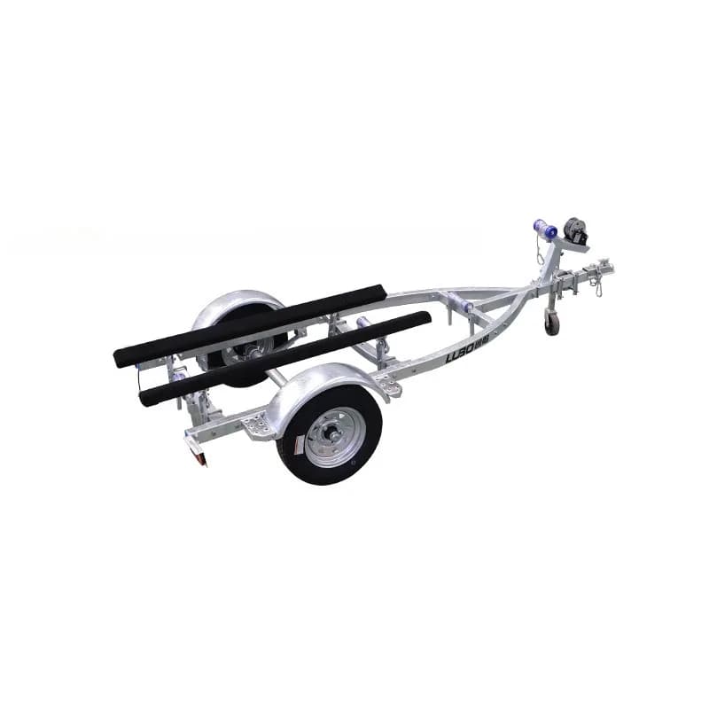 Remorque Galvanisée FRP300B de 3.0m, Matériau en Acier, pour Jet Ski, Bateau à Haie, en Caoutchouc, Remorque de Bateau de Yacht avec 2 Roues - not def