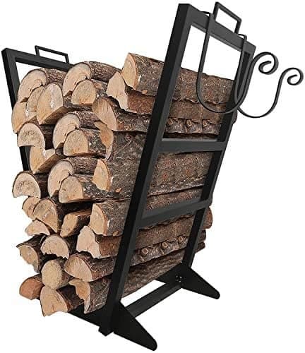 FHSLKXIM Range-Bûches D'Intérieur en Métal Robuste pour Le Stockage du Bois De Chauffage