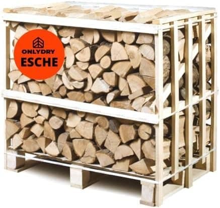 Onlydry Bois de chauffage frêne avec moins de 18 % d'humidité - 1.8 RM; 2.7 SRM