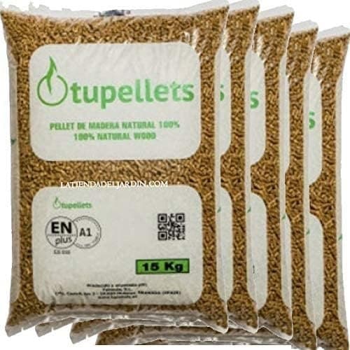 Suinga Granulés de bois pour chauffage 100 % naturel 150 kg (10 sacs de 15 kg)
