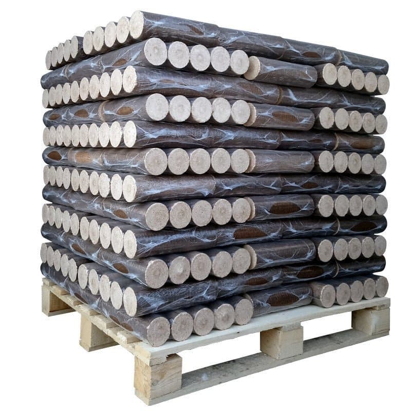 Bûches de bois densifié – 100 % Feuillus – Palette de 960 Kg
