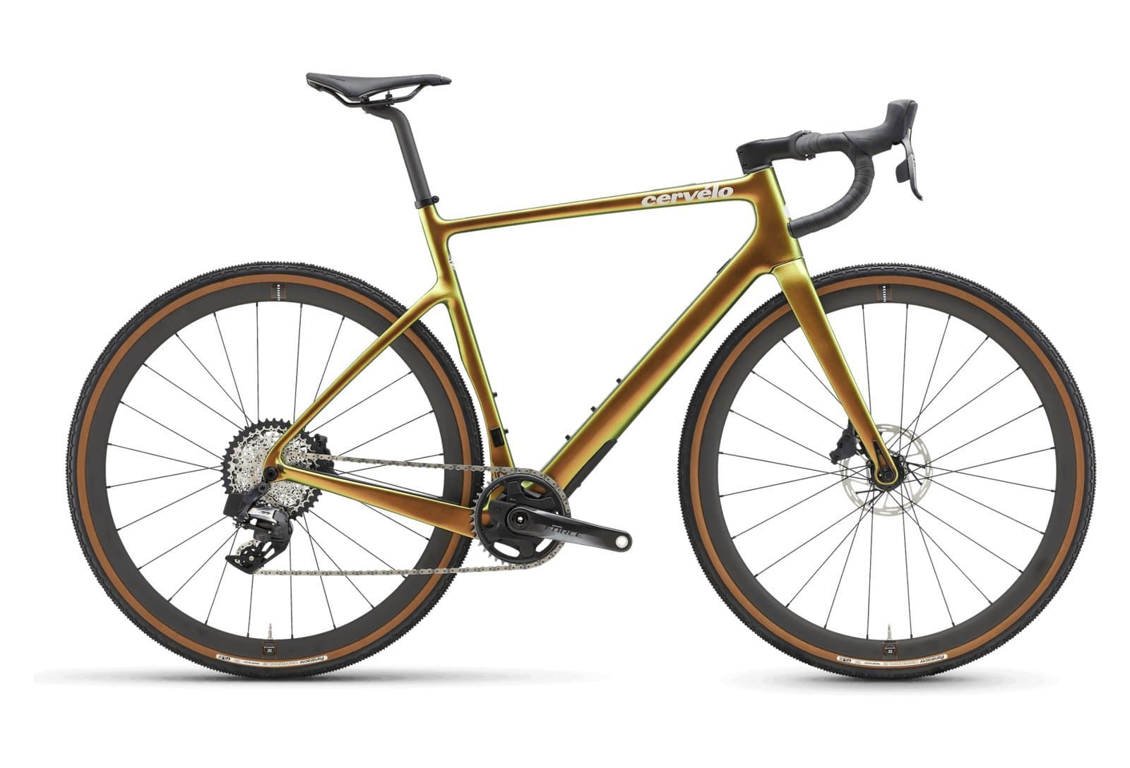 Cervélo Áspero-5 Sram Force XPLR eTap AXS 12V 700 mm Or Vert 2023 - 56 cm / 176-184 cm