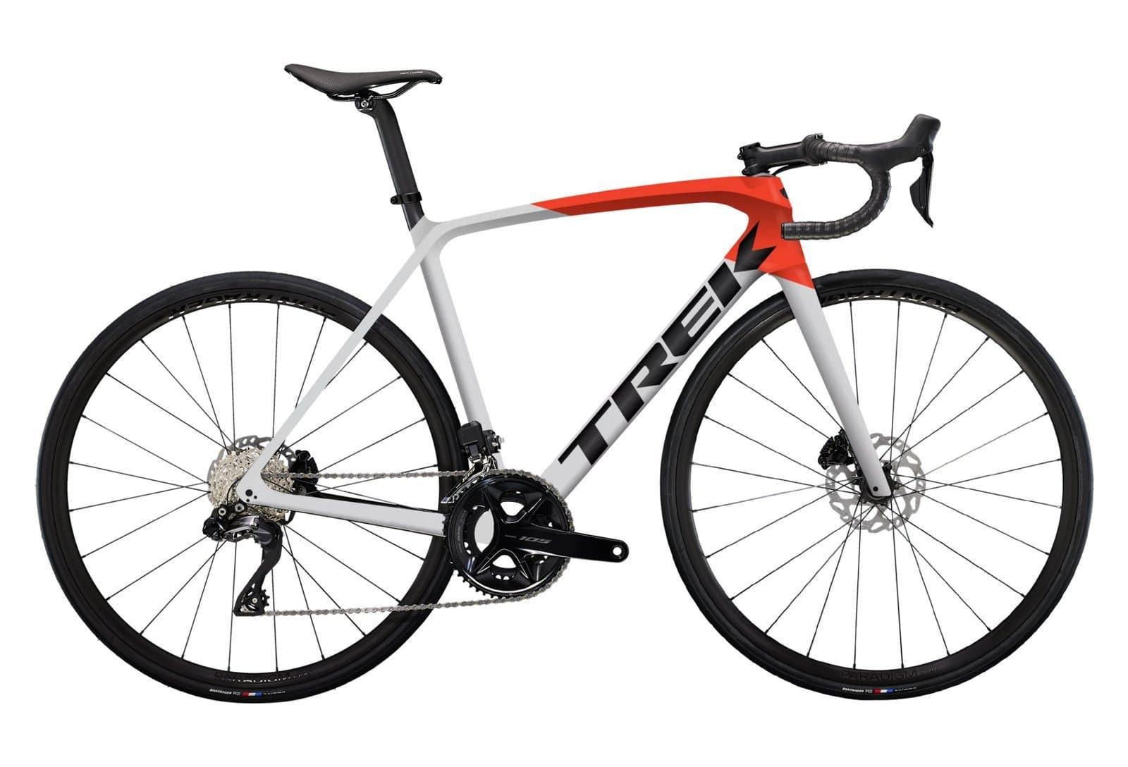 Trek Emonda SL 6 Di2 Quicksilver / Rouge 2023 - Gris - 47 cm / 152-158 cm