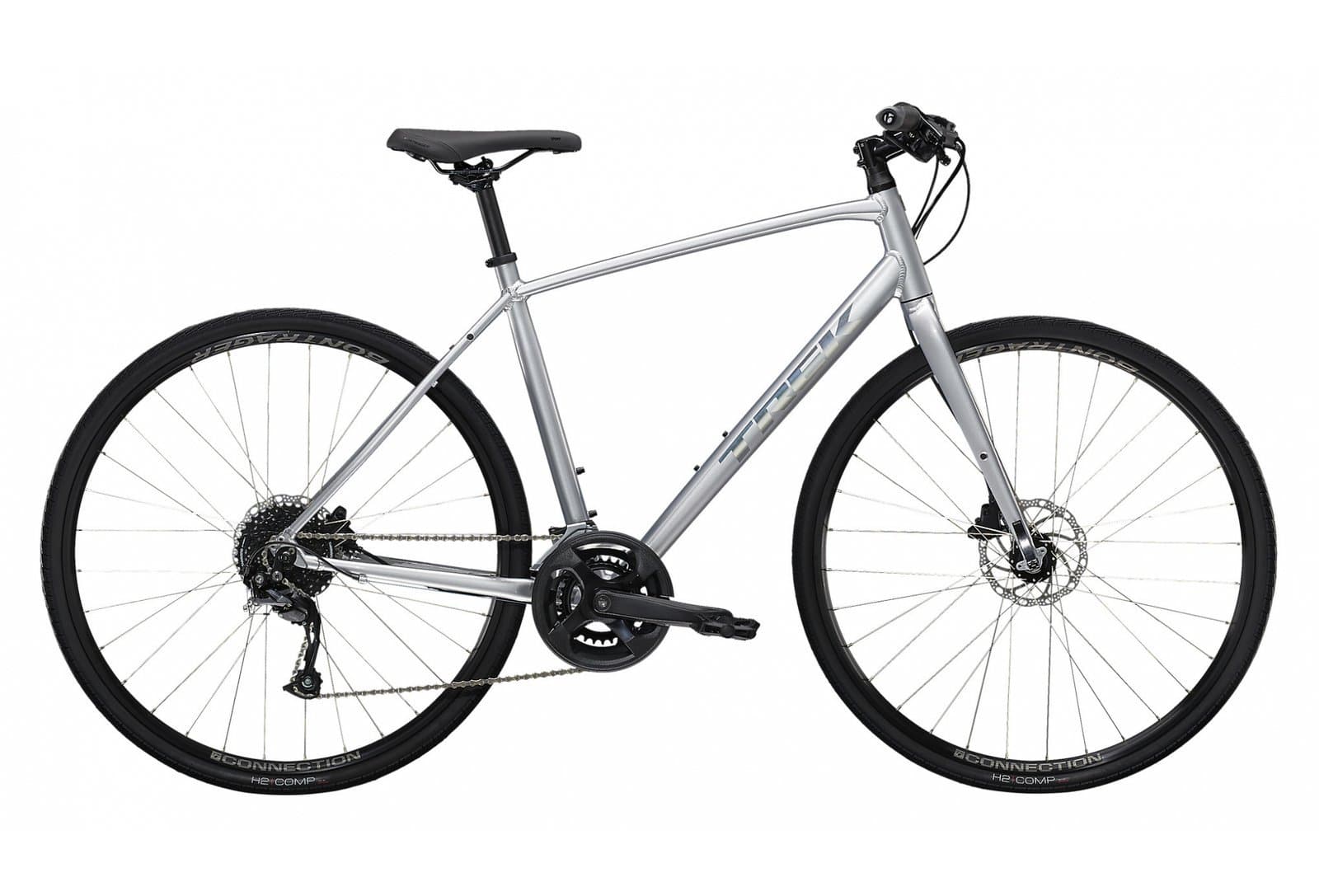 Trek FX 2 Disc Bleu Nautical Navy 2023 - Gris Quicksilver - XS / 147-155 cm