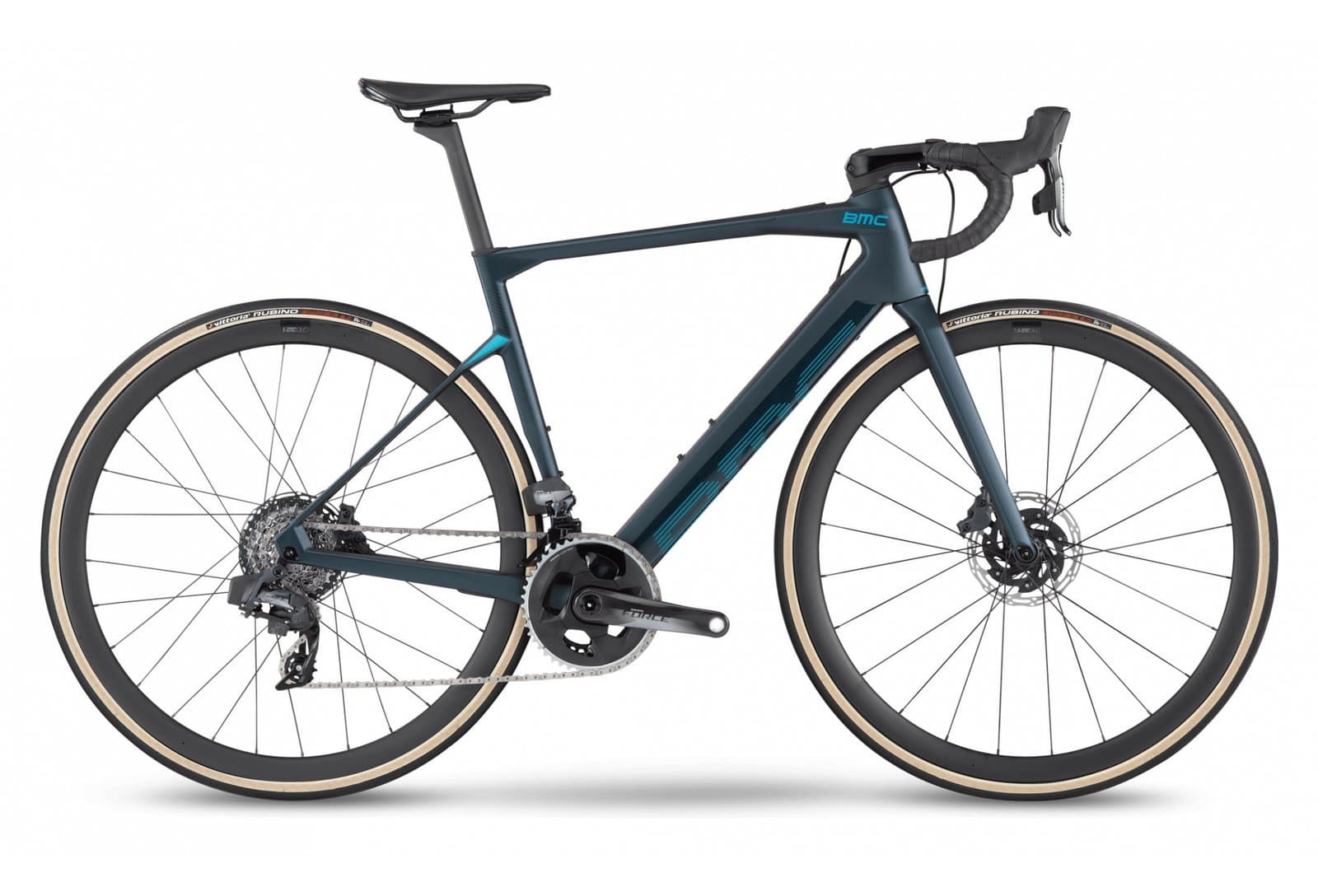 BMC Roadmachine AMP One Bleu Petrol Turquoise 2023 - 54 cm / 172-180 cm