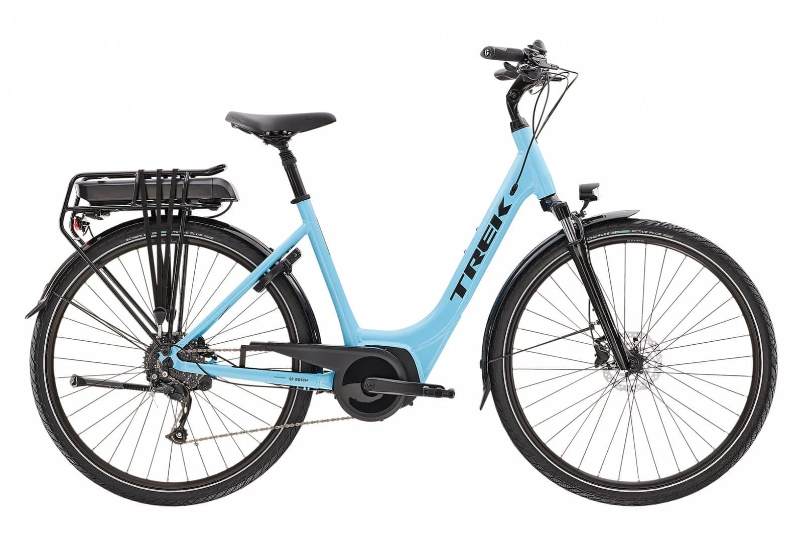 Trek Verve+ 2 Lowstep Bosch 400Wh Azure 2023 - Bleu - L / 175-186 cm