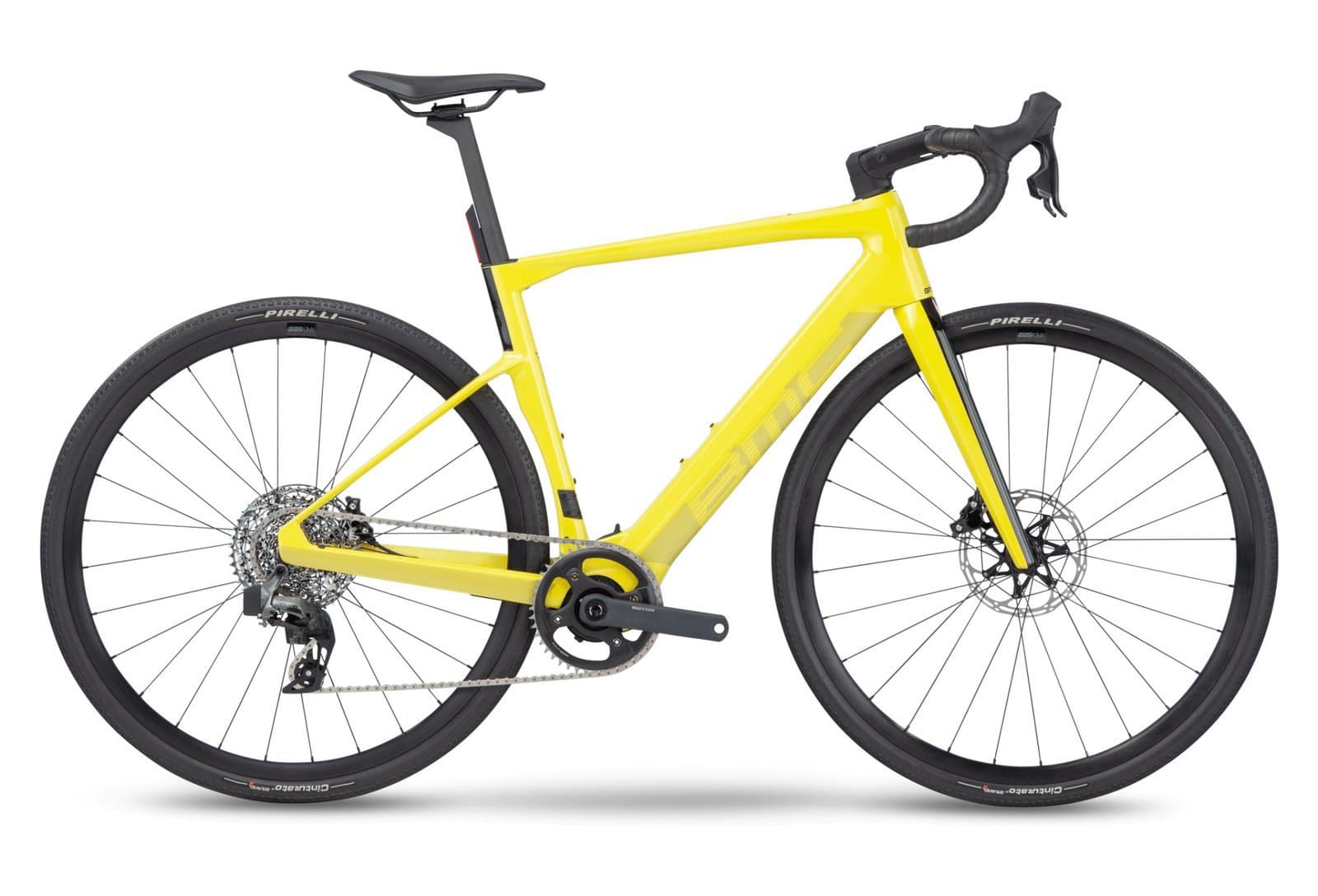 BMC Roadmachine 01 AMP X Two Jaune Lime 2023 - 56 cm / 178-186 cm