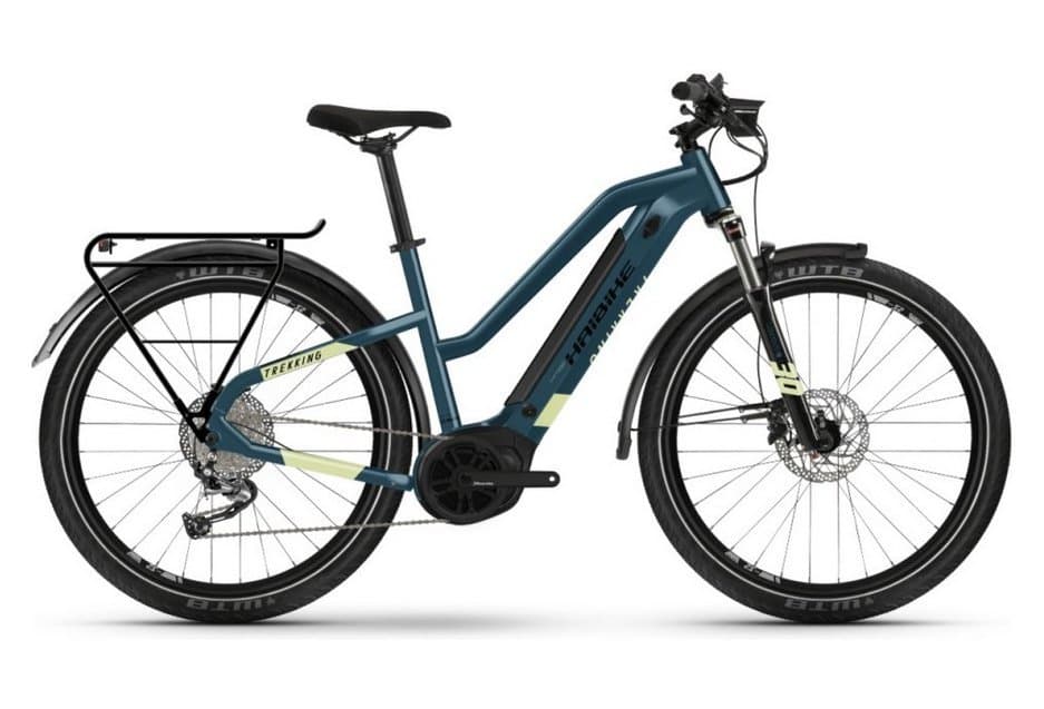 Haibike Trekking 5 Trapez i500Wh Bleu / Jaune Canary 2022 - S / 155-165 cm
