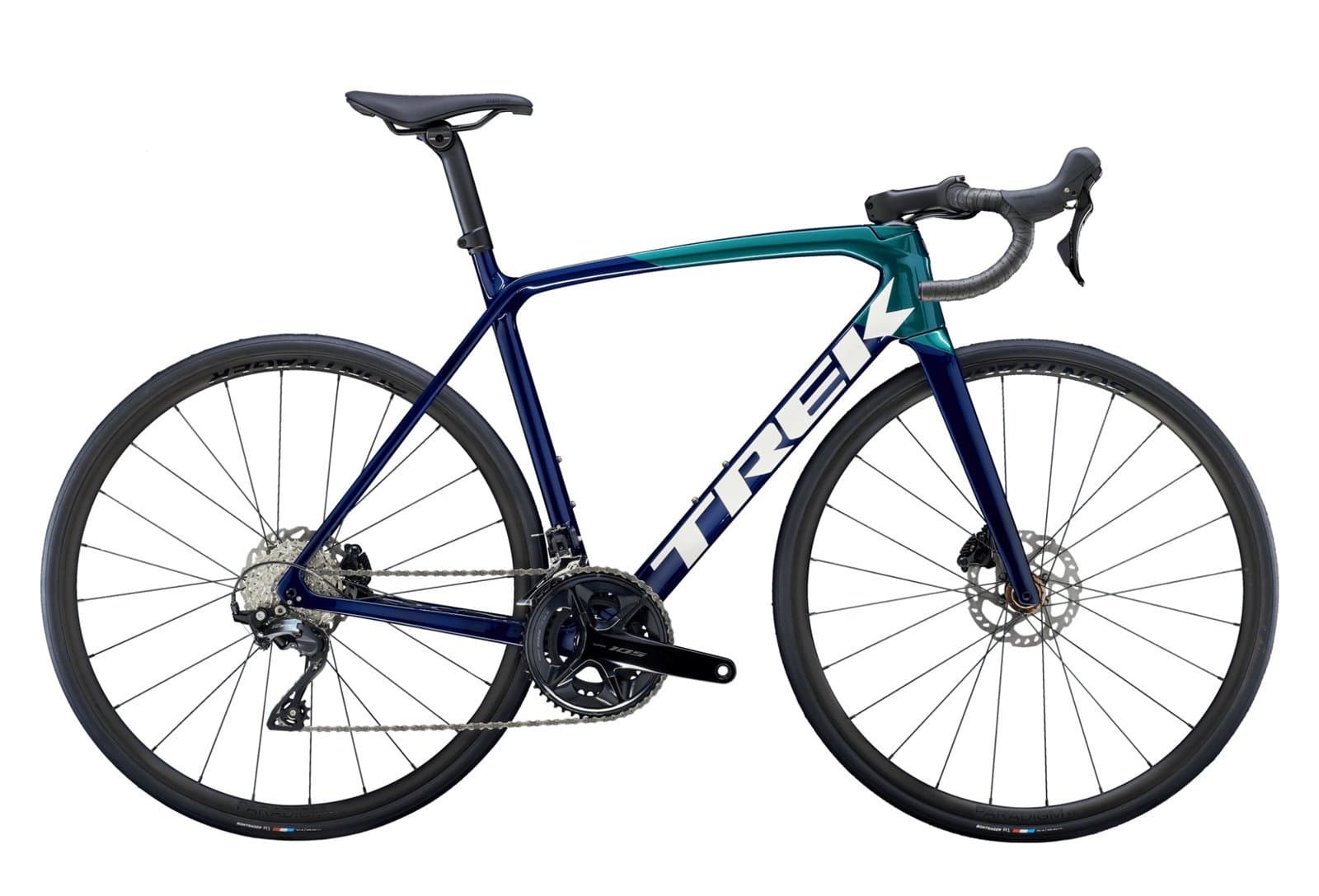 Trek Emonda SL 5 Bleu Foncé/Bleu Aquatique - Bleu - 56 cm / 174-180 cm