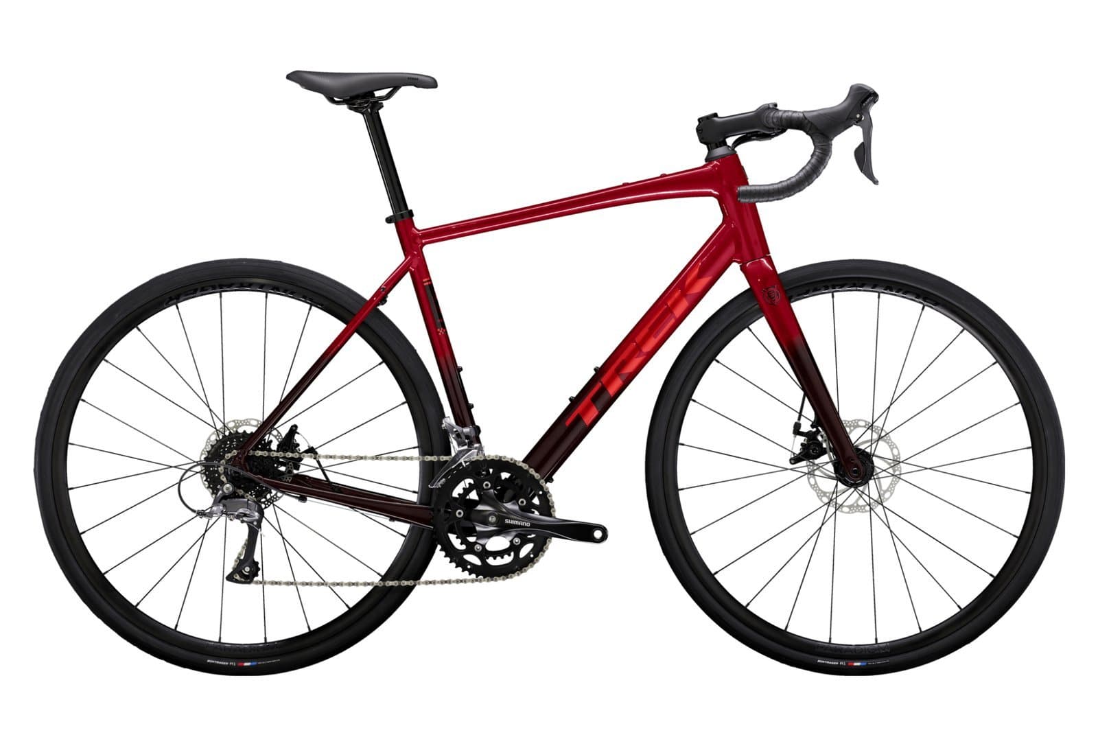 Trek Domane AL 2 Shimano Claris 8V 700mm Gris Lithium Gén 4 - Rouge - 54 cm / 168-174 cm