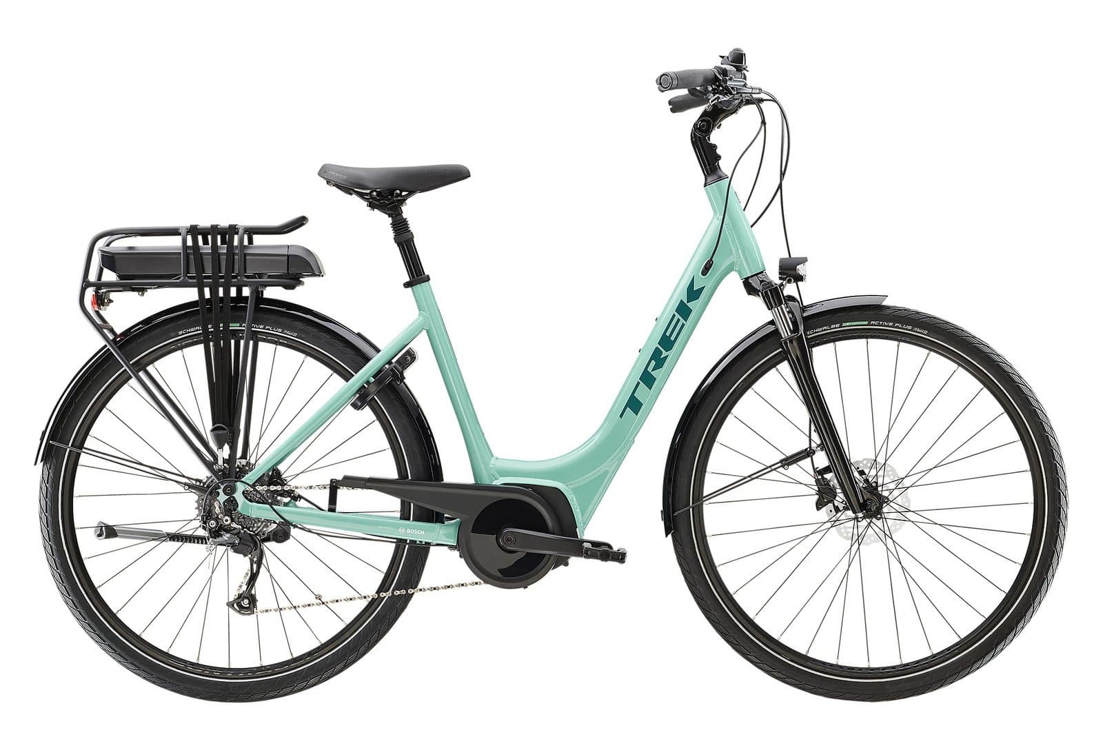 Trek Verve+ 2 Lowstep Bosch 400Wh Azure 2023 - Vert - S / 155-165 cm