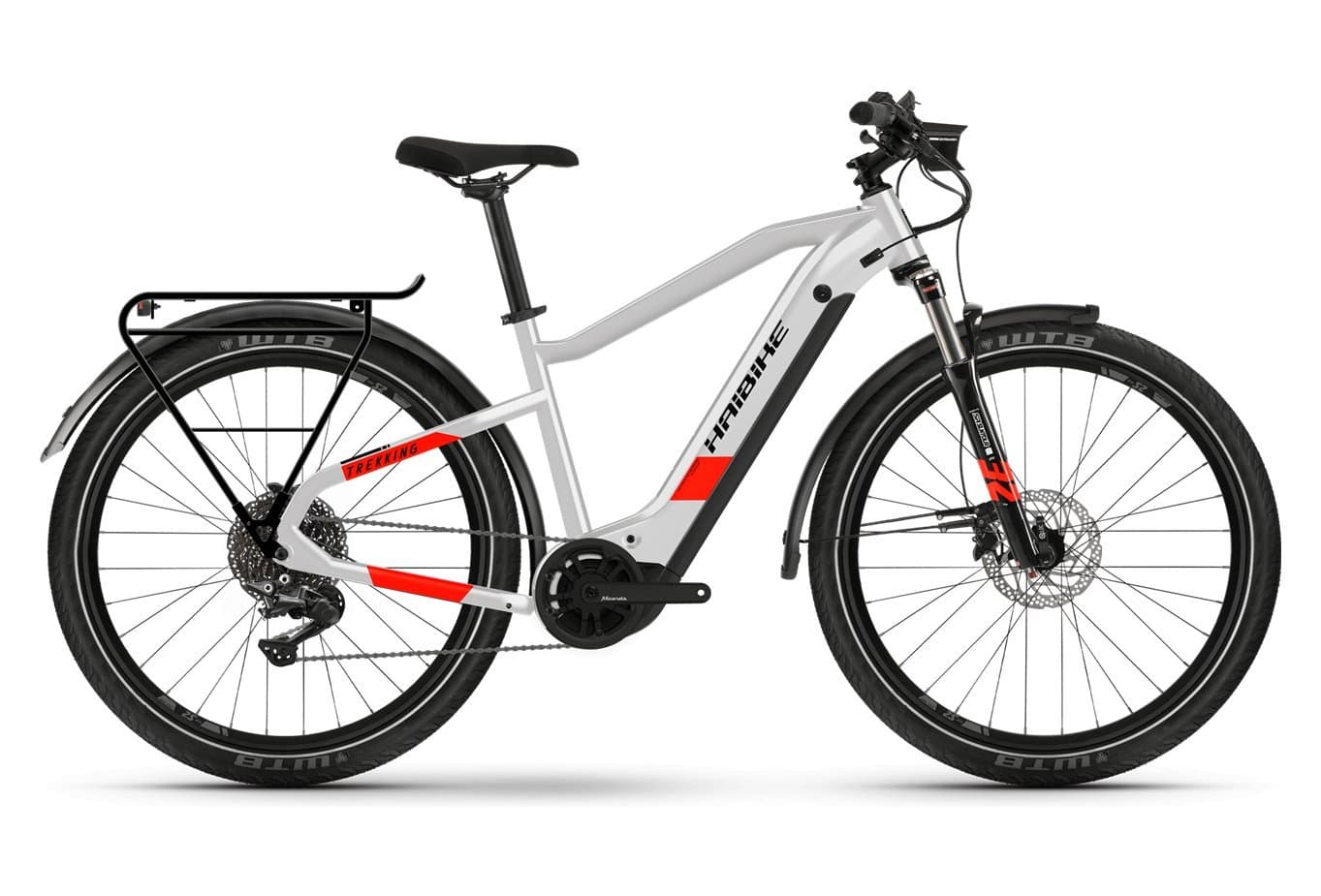 Haibike Trekking 7 i630Wh Gris / Rouge Mat 2022 - Gris - XL / 185-195 cm