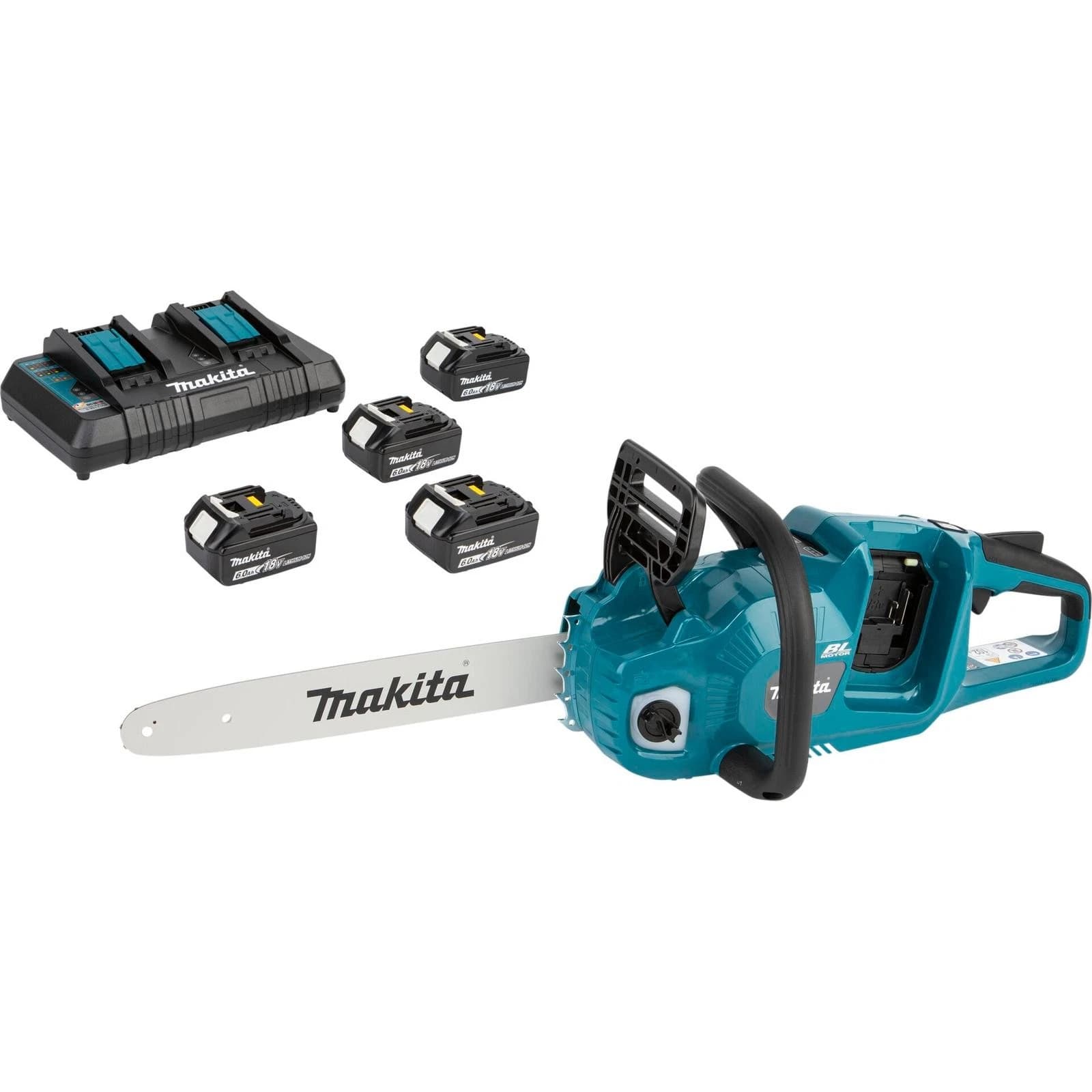 Makita DUC353PG4 + 4 batteries 6,0 Ah