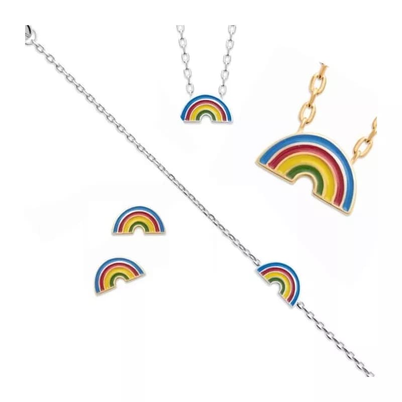 Bijoux Arc-en-ciel multicolore pour enfant - Lyn&Or Bijoux