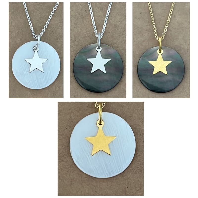 Collier et pendentif nacre femme, Etoile - CabanetChanque