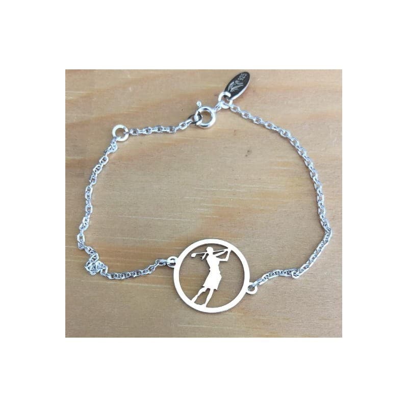 Bracelet golf femme argent - Golfeuse - CabanetChanque