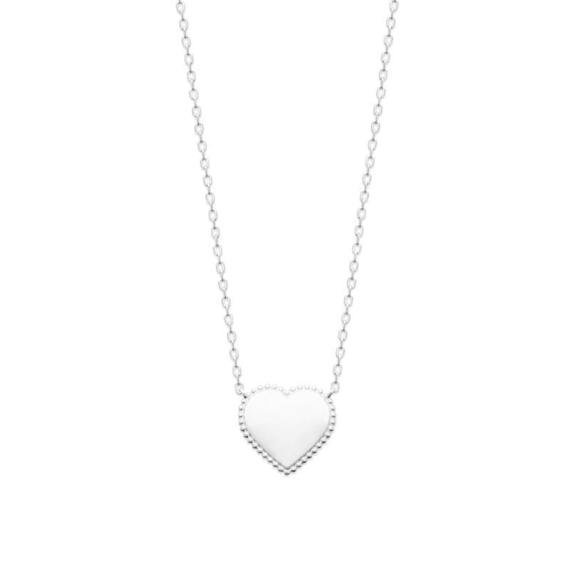 Collier argent et pendentif coeur - Symbole - Lyn&Or Bijoux