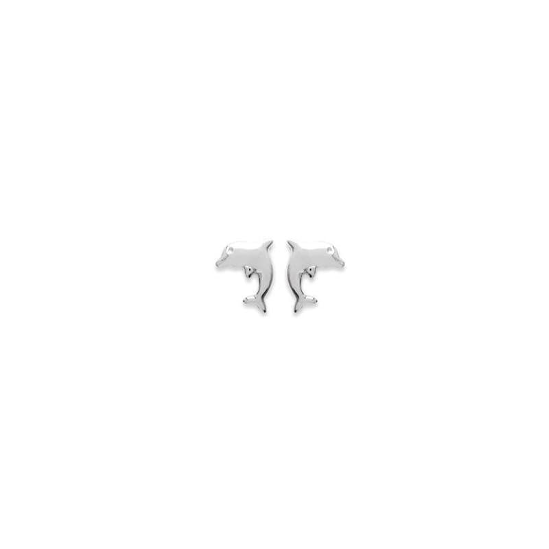 Boucles d'oreilles en argent - Dauphin - Lyn&Or Bijoux