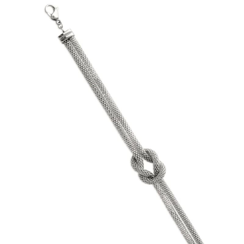 Bracelet femme original en acier mat - Syria - Lyn&Or Bijoux