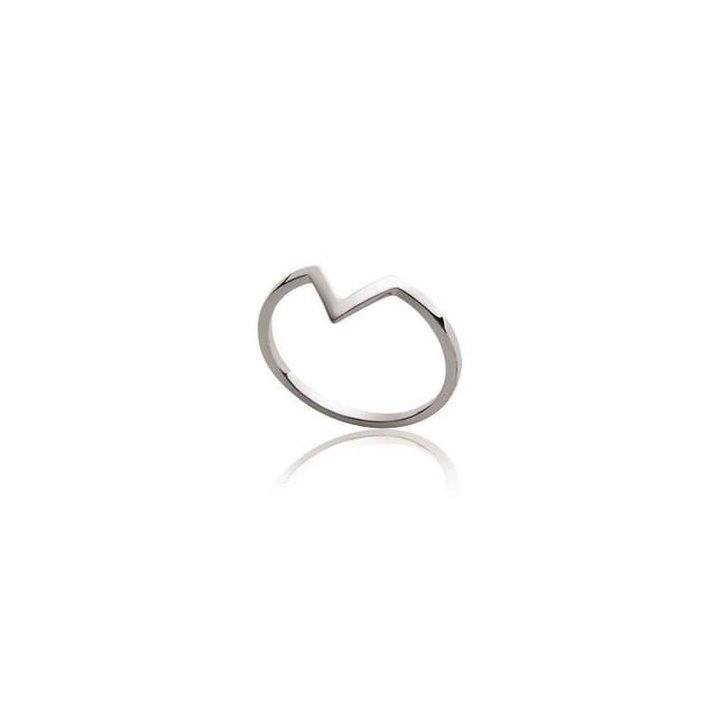 Bague femme originale en argent rhodié - Samia - Lyn&Or Bijoux