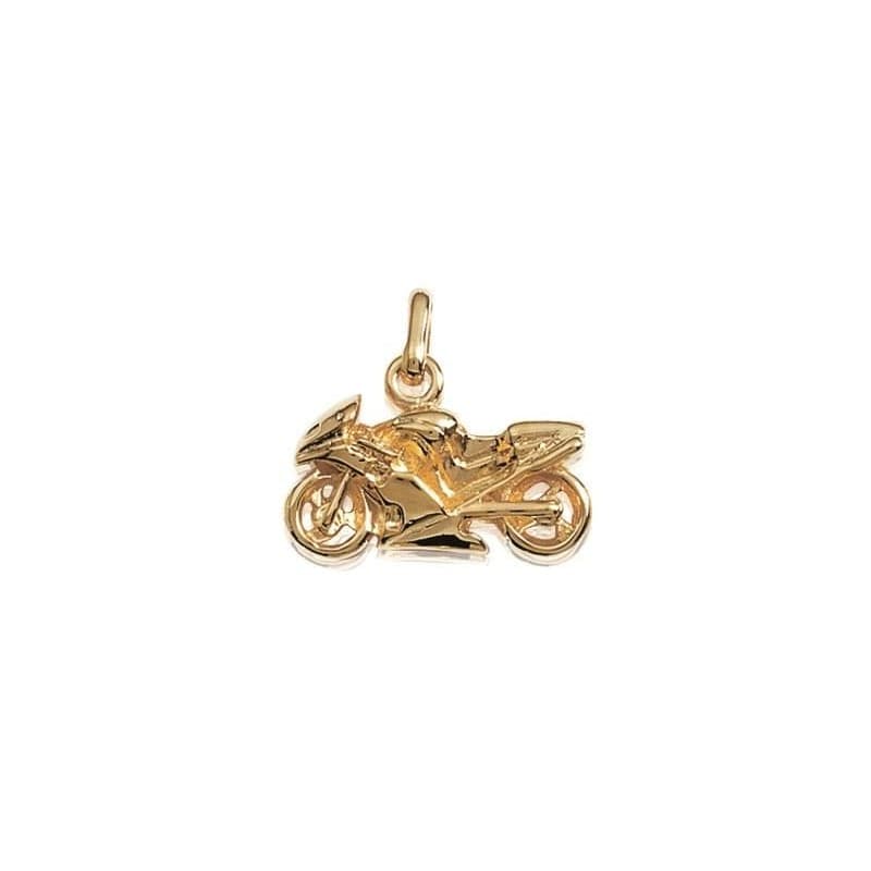 Pendentif homme plaqué or, Moto - Cylindres - Lyn&Or Bijoux