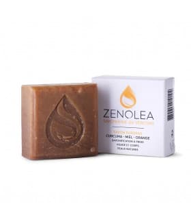 Savon Surgras au Curcuma - Miel - Orange 100g - Zenolea