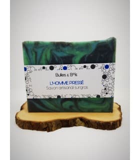 Savon L'homme Pressé 100g - Bulles et Bois