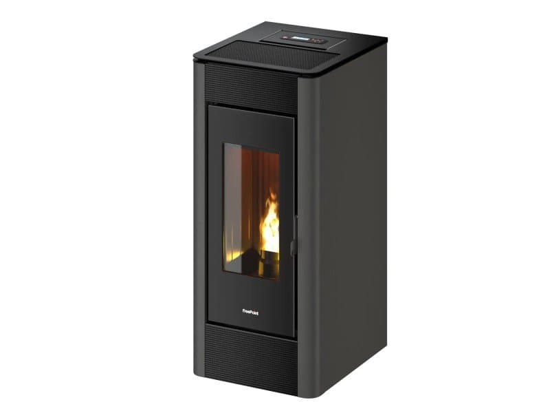 Freepoint INDA salamandra a pellets em aço antracite 10,5 kW